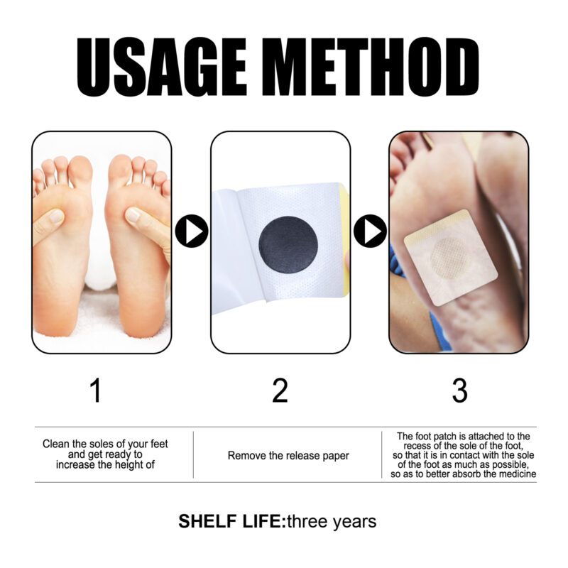 Family Foot Care Patches with Natural Bentonite & Ginseng for Daily Use - Image 6