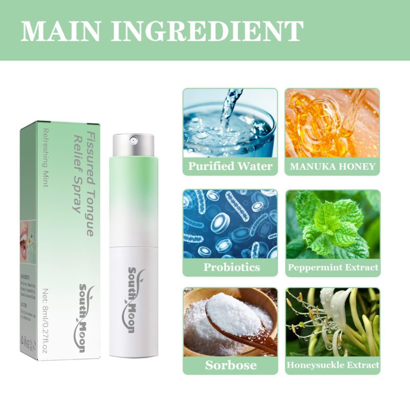 Gentle Oral Care Spray with Manuka Honey & Probiotics - Fresh Breath & Daily Tongue Care - Image 5