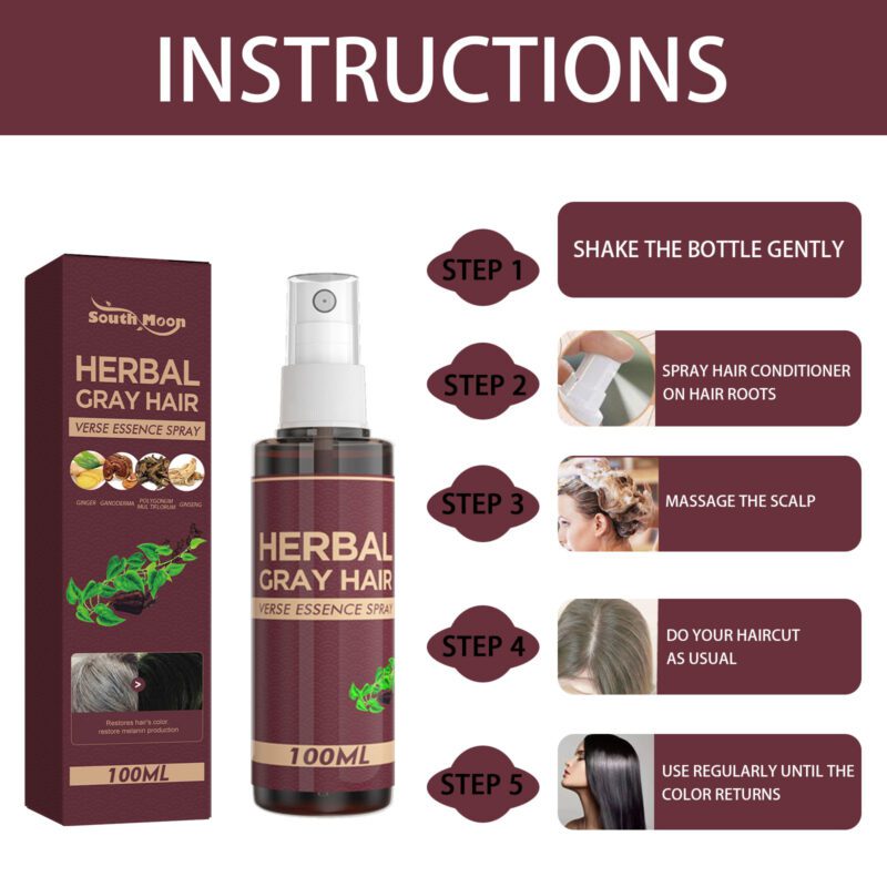 Herbal Black Hair Conditioner with Polygonum Multiflorum Essence - Daily Natural Hair Care - Image 6