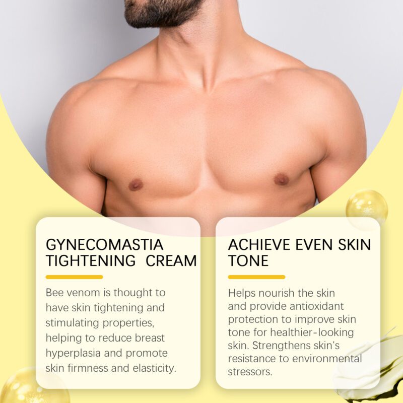 Men's Chest Cream with Bee Venom & Ginger | Daily Moisturizer for Skin Nourishment & Firmness - Image 4