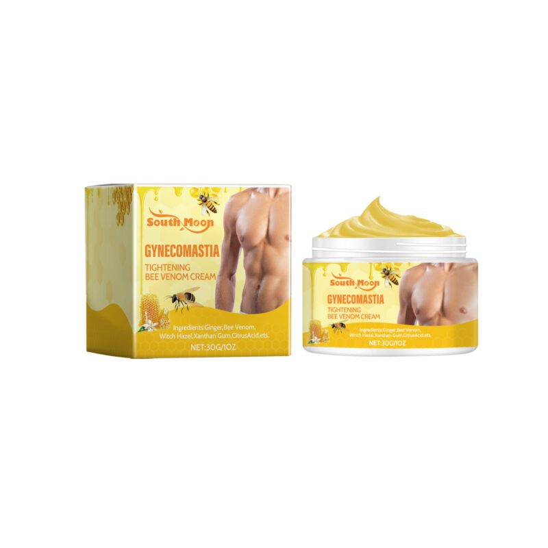 Men's Chest Cream with Bee Venom & Ginger | Daily Moisturizer for Skin Nourishment & Firmness