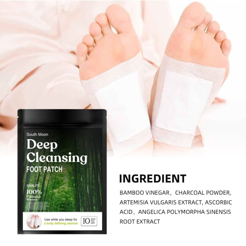 Natural Bamboo Charcoal Foot Patches - Soothe Tired Feet, Boost Daily Comfort - Image 5