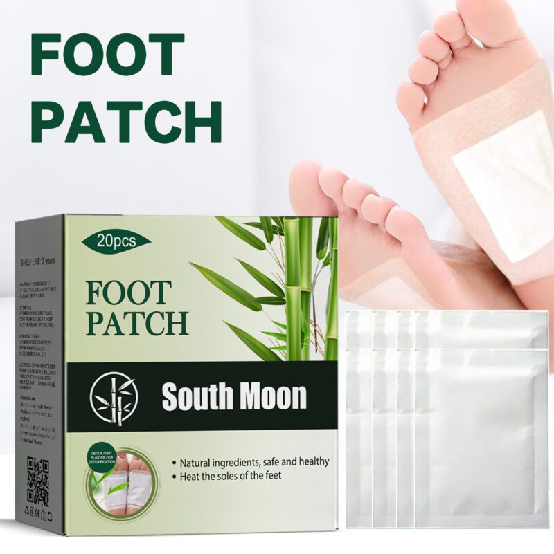 Natural Bamboo Charcoal Foot Patches - Soothing Daily Foot Care - Image 2