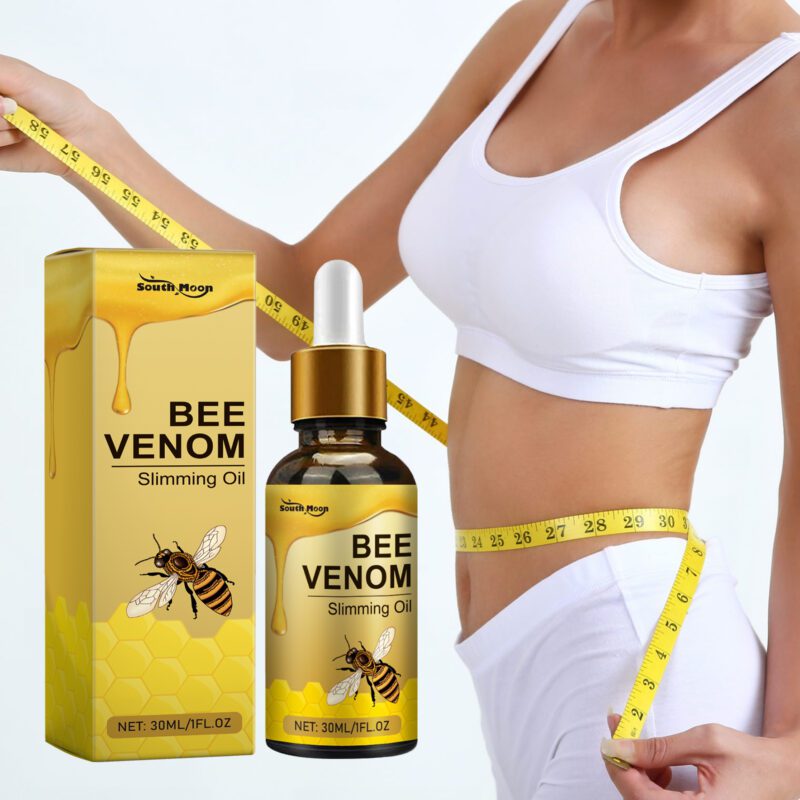 Natural Body Oil with Bee Venom & Coffee Extract - Nourishing for Smooth Skin - Image 2