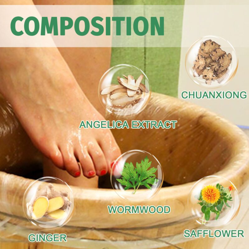 Natural Foot Soak with Wormwood & Safflower - Daily Care to Soothe & Refresh Feet - Image 5