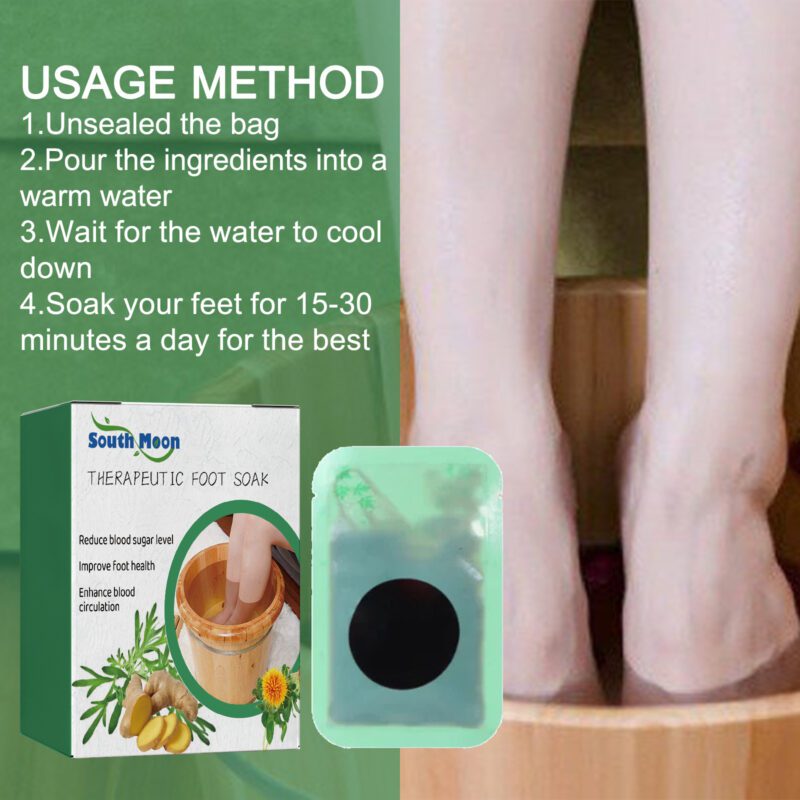 Natural Foot Soak with Wormwood & Safflower - Daily Care to Soothe & Refresh Feet - Image 6