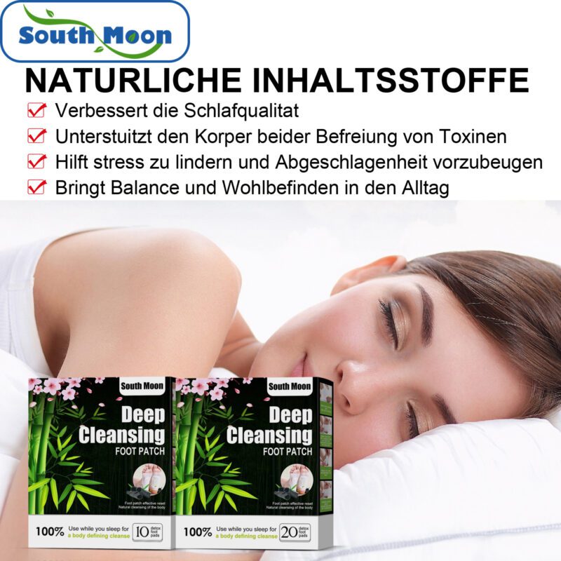 Natural Herbal Foot Patch with Bamboo Charcoal & Cherry Blossoms for Daily Care and Relaxation - Image 2