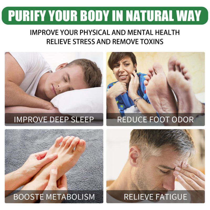 Natural Herbal Foot Patch with Bamboo Charcoal & Cherry Blossoms for Daily Care and Relaxation - Image 3