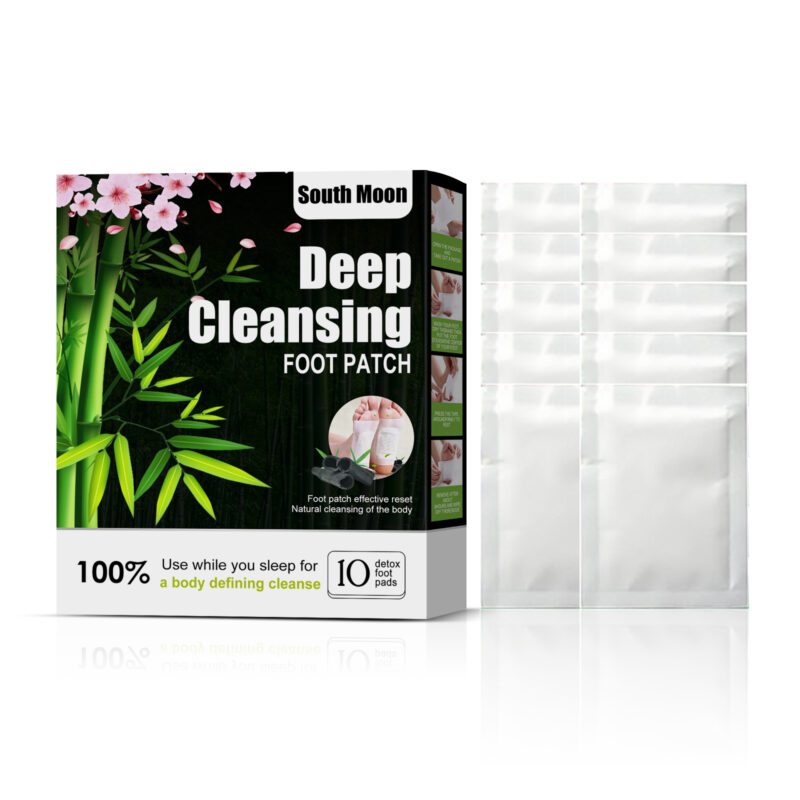 Natural Herbal Foot Patch with Bamboo Charcoal & Cherry Blossoms for Daily Care and Relaxation