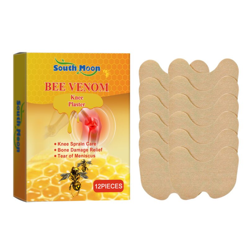 Knee Care Patch with Bee Venom & Herbal Oils - Breathable Support for Daily Comfort