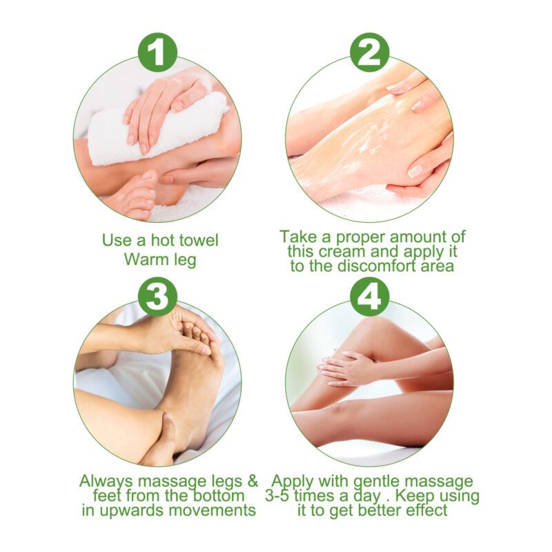 Natural Leg Care Cream - Daily Moisturizing Massage for Soft Legs - Image 6