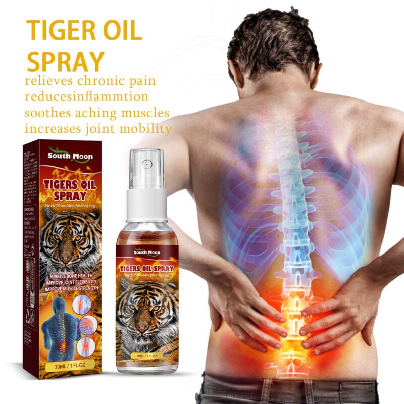 Natural Tiger Oil Spray - Soothe Muscles with Clove Peppermint Blend - Image 2