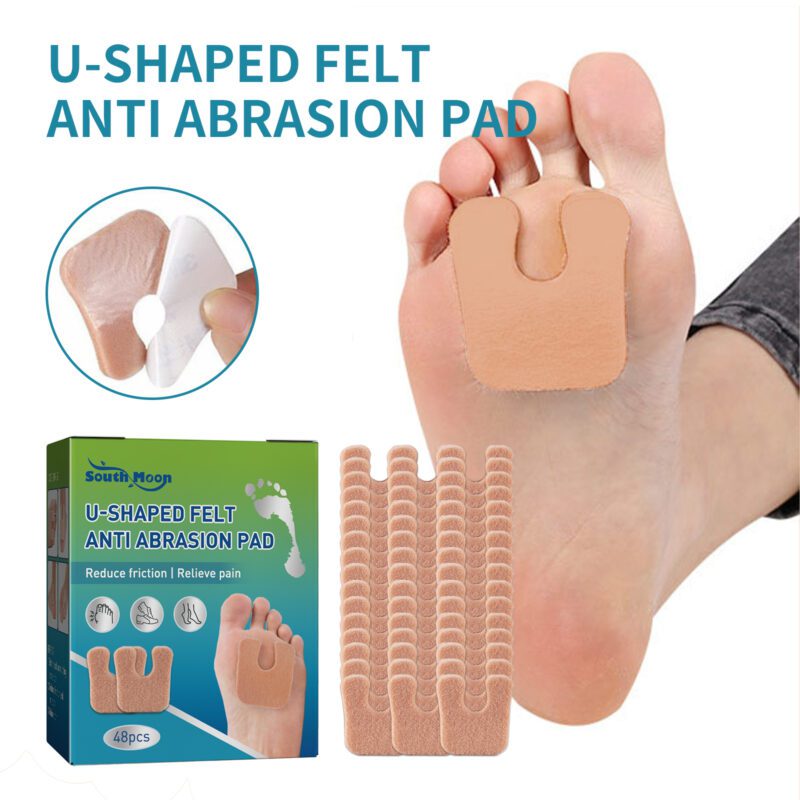 U-Shaped Felt Anti-Friction Pads for Daily Foot Comfort & Blister Prevention - Image 2