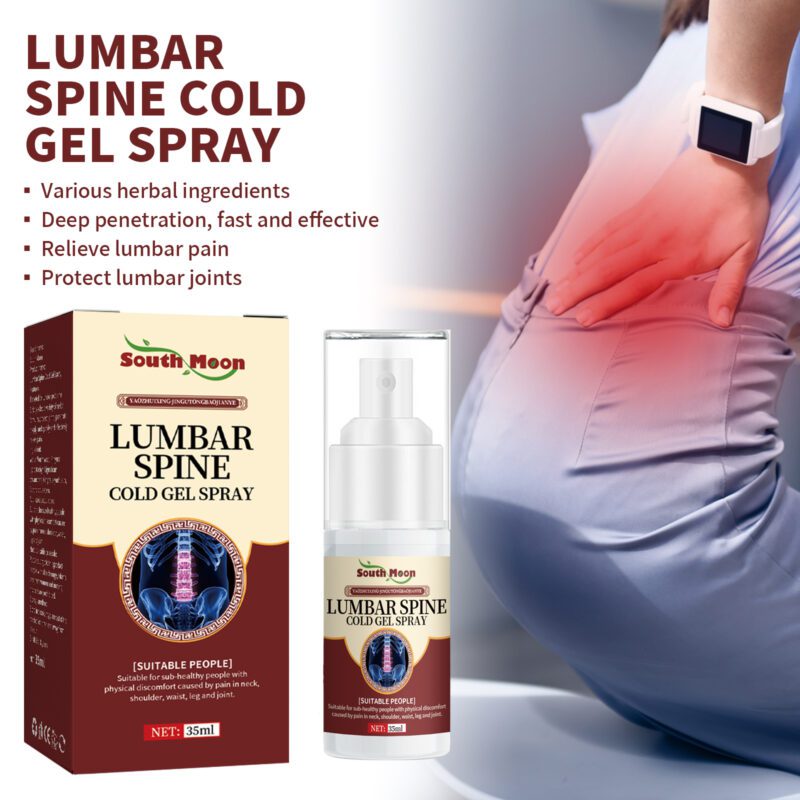 Lumbar Cold Gel Spray with Natural Extracts - Gentle Daily Muscle Comfort - Image 2
