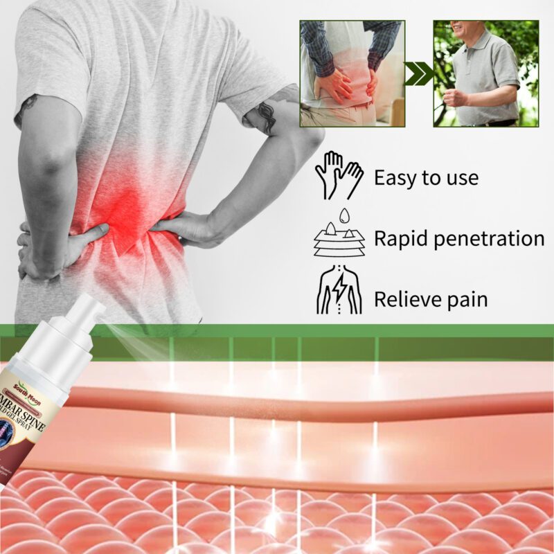 Lumbar Cold Gel Spray with Natural Extracts - Gentle Daily Muscle Comfort - Image 4