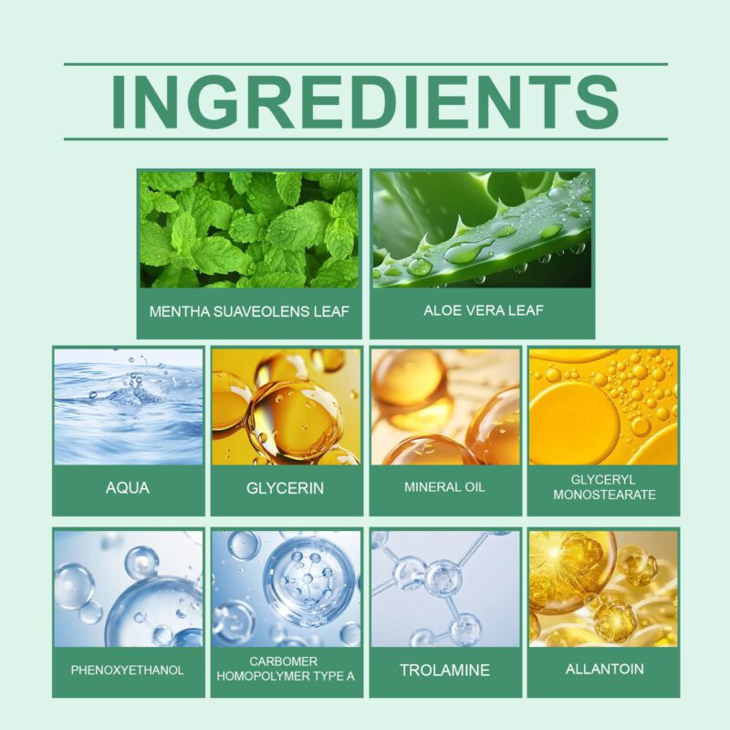 Daily Care Cream with Mint & Aloe - Gentle Soothing Moisturizer - Image 5