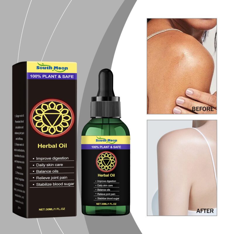 South Moon Herbal Massage Oil with Natural Ingredients - Daily Nourishment & Soothing - Image 2