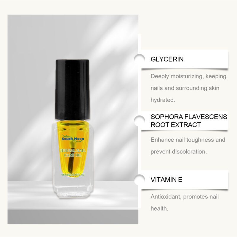 Gentle Herbal Nail Oil - Natural Cuticle Care for Shiny Nails - Image 3