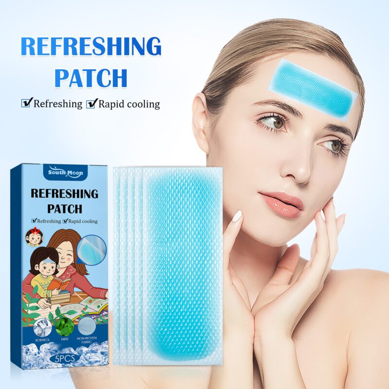 Hydrogel Cooling Patches with Mint & Borneol for Sensitive Skin Relief - Image 2