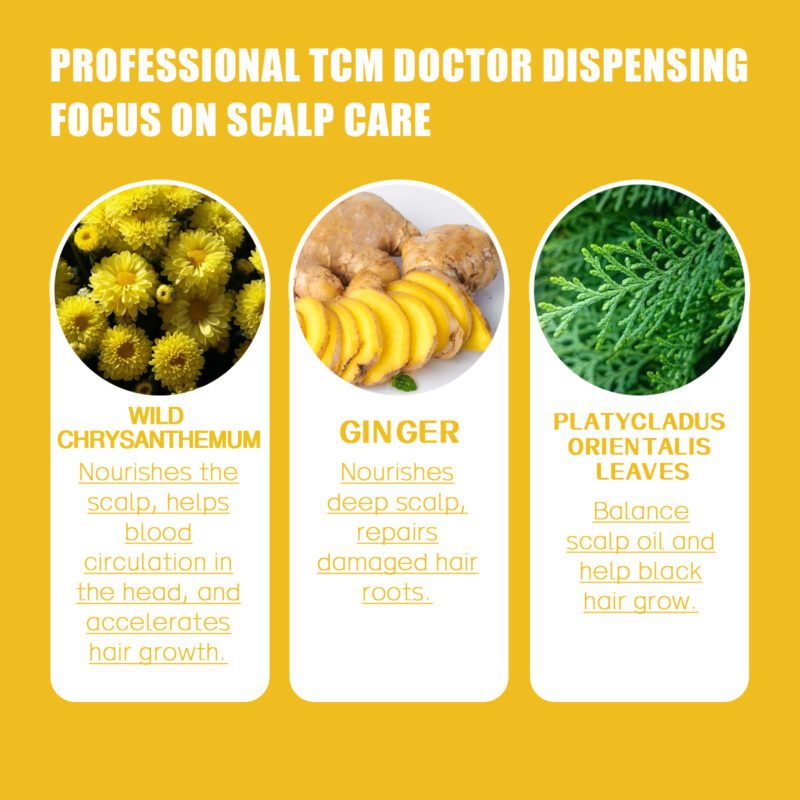 Daily Care Herbal Shampoo Bag - Ginger Essence for Soft, Shiny Hair - Image 5