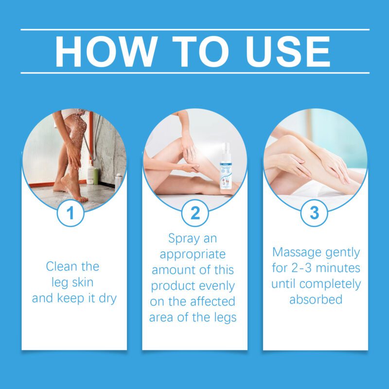 Natural Leg Care Spray | Vitamin C & Anthocyanin Complex for Daily Use - Image 6