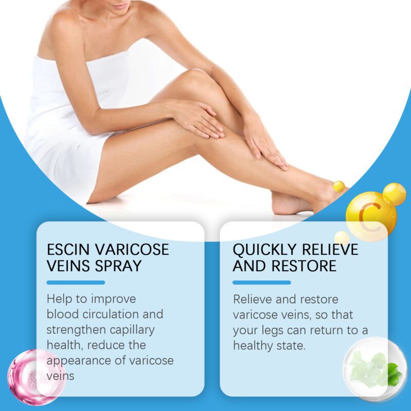 Natural Leg Care Spray | Vitamin C & Anthocyanin Complex for Daily Use - Image 3
