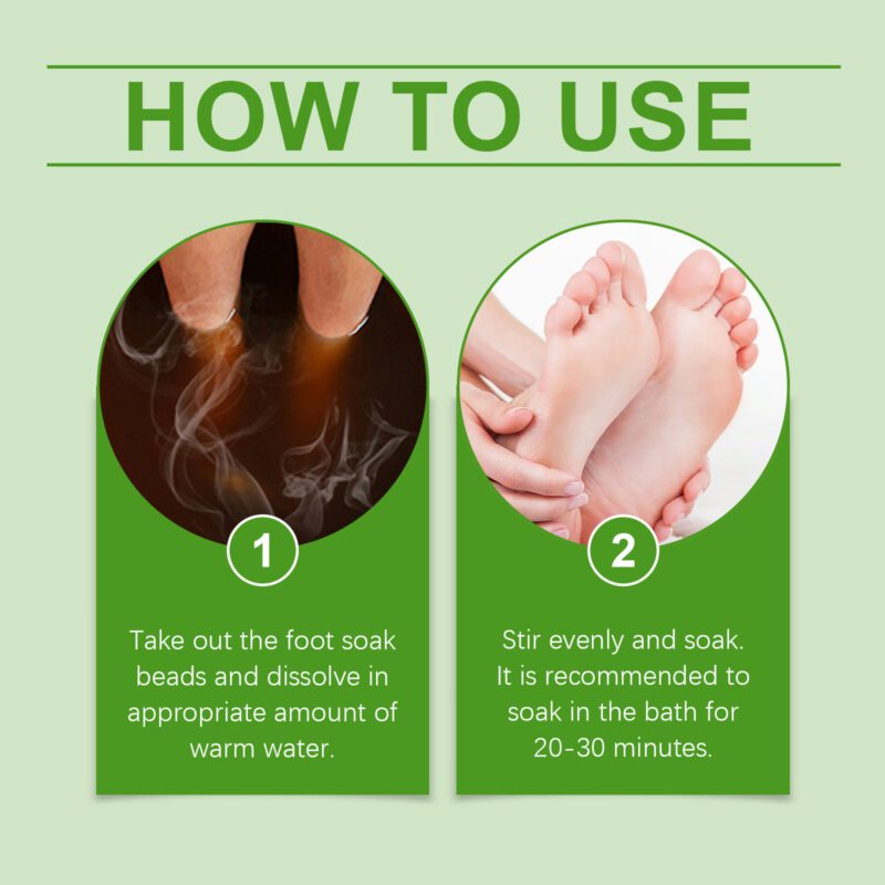 Natural Foot Bath Beads with Peppermint & Willow for Tired Feet - Image 6