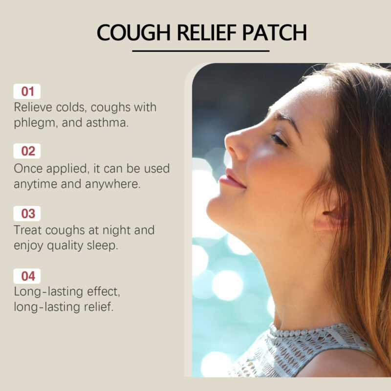Gentle Herbal Cough Patch Natural Soothing Aloe Cinnamon Blend - Image 3