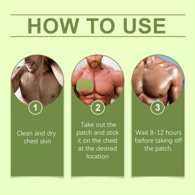 Men's Chest Care Patch - Natural Turmeric Blend for Gentle Contour Support - Image 6