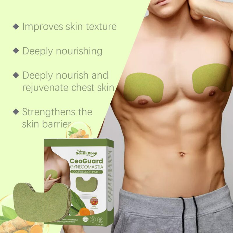 Men's Chest Care Patch - Natural Turmeric Blend for Gentle Contour Support - Image 3