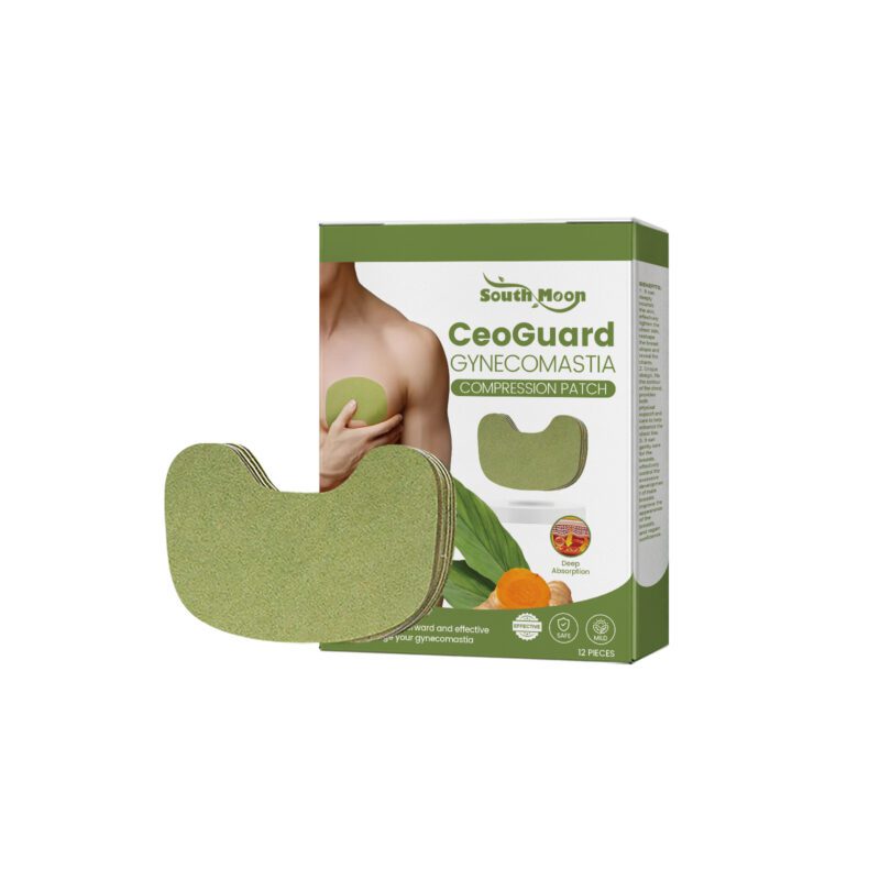 Men's Chest Care Patch with Natural Turmeric Blend for Gentle Contour Support