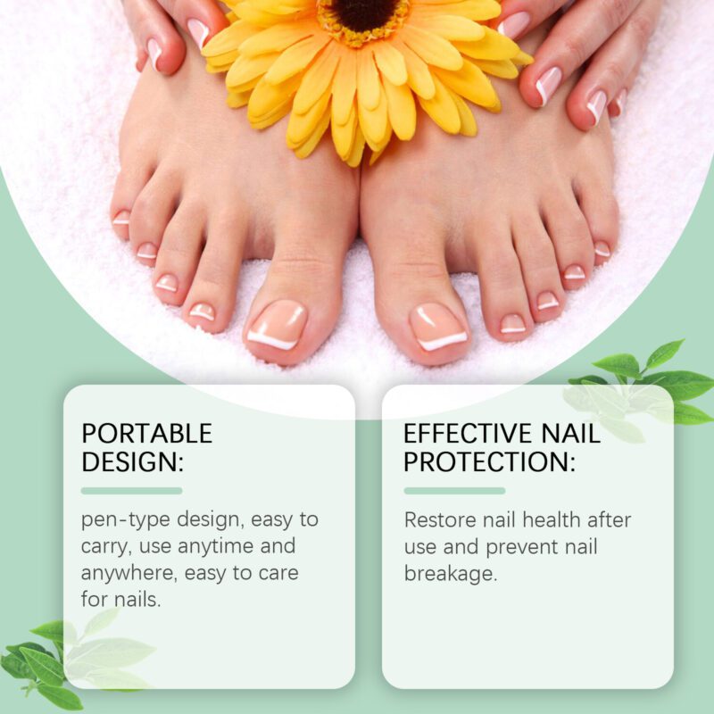 Gray Nail Care Pen with Glycerin & Panthenol for Healthy Shine - Image 3