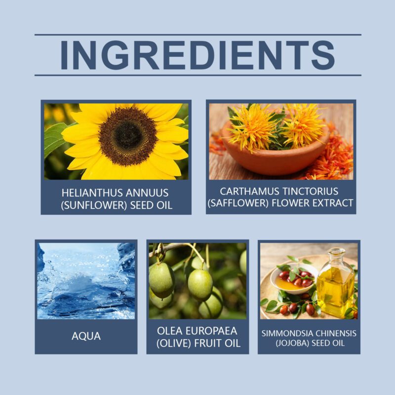 Natural Body Oil with Jojoba & Safflower - Soothing Skin Massage Oil - Image 5