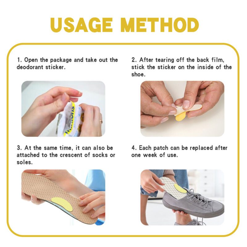 Natural Lemon Lavender Shoe Care Patches - Daily Freshness Inserts - Image 6