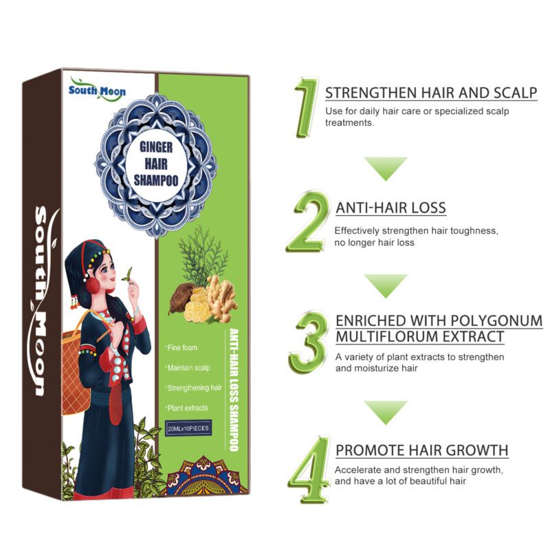 Ginger Shampoo for Healthy Shiny Hair - Natural Daily Care - Image 4