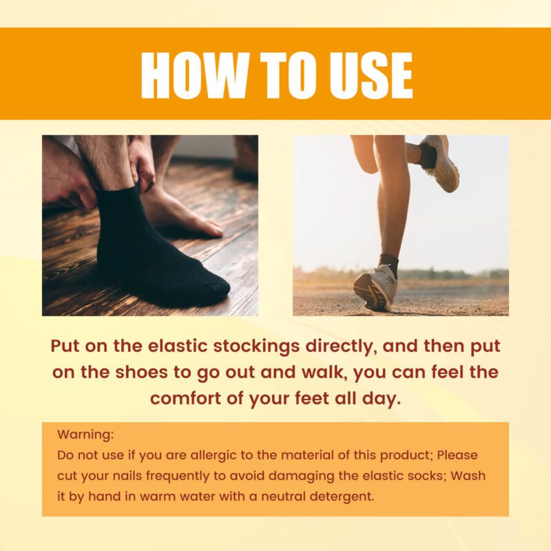 Daily Care Elastic Socks, Breathable Non-Slip Cozy Footwear for All-Day Comfort - Image 5