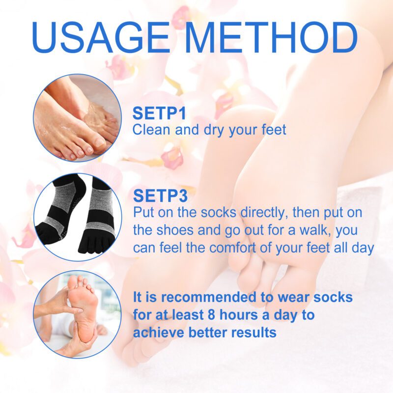 Natural Deodorant Socks with Tea Tree, Jojoba - Breathable Thermal for Daily Foot Care - Image 6