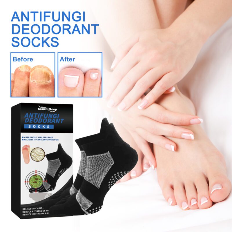Natural Deodorant Socks with Tea Tree Jojoba Breathable Thermal for Daily Foot Care