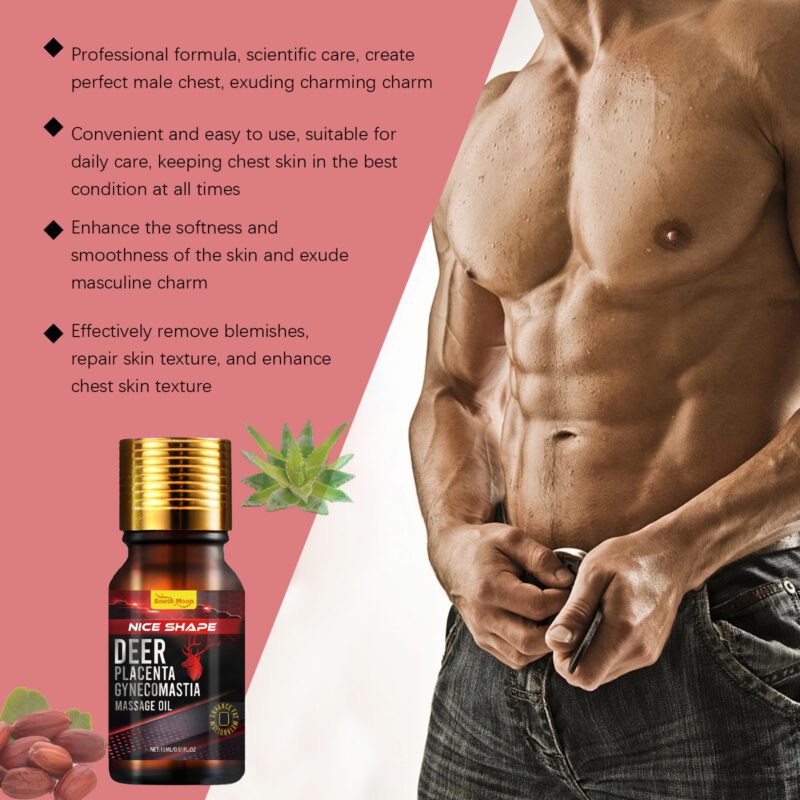 Natural Castor & Jojoba Male Chest Massage Oil for Daily Hydration - Image 3