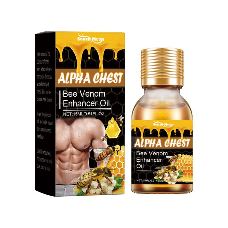 Men's Natural Chest Care Oil for Skin Contour and Hydration