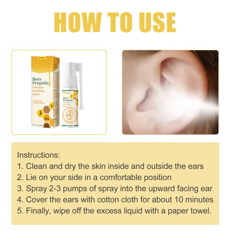 Bees Propolis Ear Care Spray - Gentle Daily Nourishing & Soothing Support - Image 6