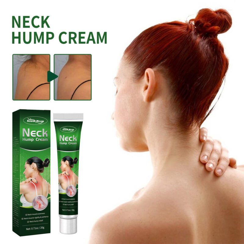 Natural Neck Care Cream for Soothing Daily Massage with Peppermint and Shea Butter