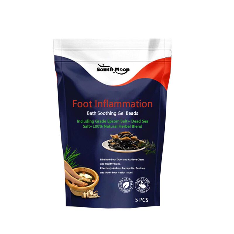 Natural Foot Bath Beads with Dead Sea Salt & Angelica Extract - Softening & Revitalizing Care - Image 2