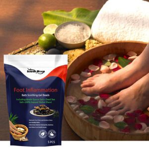 Natural Foot Bath Beads with Dead Sea Salt and Angelica Extract for Softening and Revitalizing Care