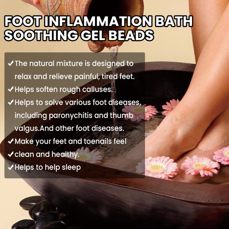Natural Foot Bath Beads with Dead Sea Salt & Angelica Extract - Softening & Revitalizing Care - Image 4