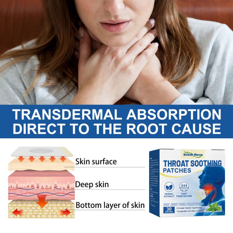 Herbal Throat Patches with Honeysuckle, Ginger & Licorice for Soothing Comfort - Image 4
