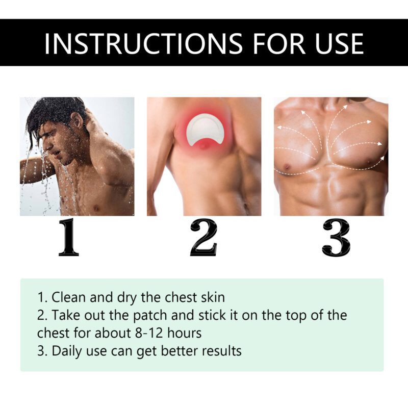 Men's Chest Care Patch with Natural Extracts for Daily Nourishment - Image 6