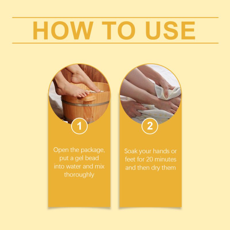 Natural Ginger Safflower Foot Soak Beads - Soothe Hands & Feet - Image 6