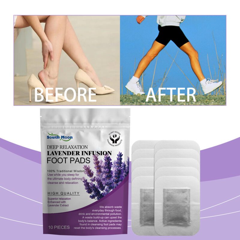 Lavender Foot Care Pads with Natural Herbs for Daily Cleansing - Image 2