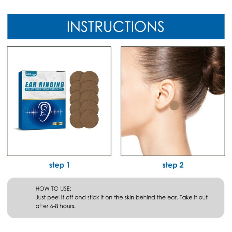 Daily Ear Care Patch with Natural Wood & Vine Extract - 12 Pcs - Image 6